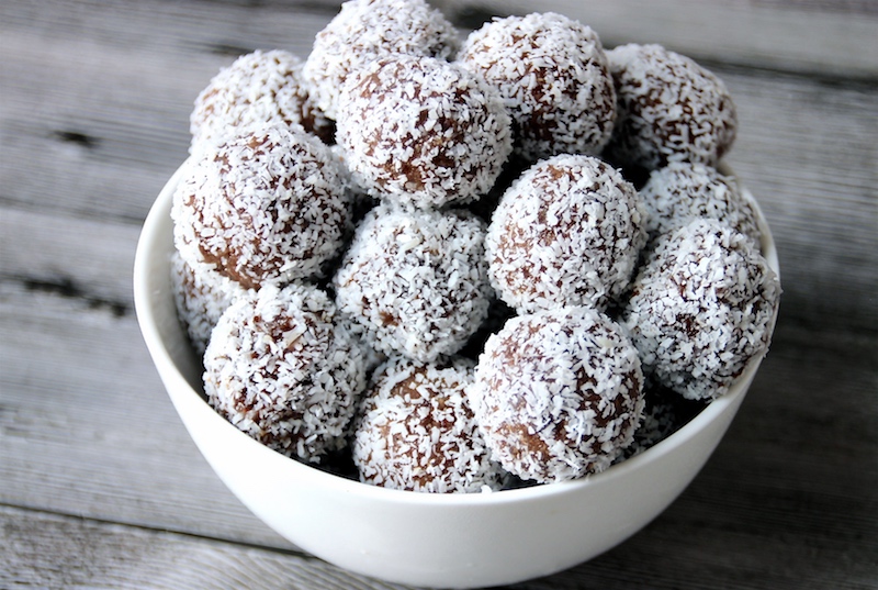 Recette l Boules d'Énergie Coco, Sans Noix, Vegan